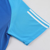 2023 AD03 Blue Short-sleeved Trouser Suit