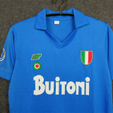 1987-1988 Napoli Home Blue Retro Soccer Jersey