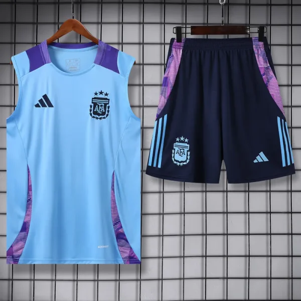 2024-25 Argentina Light blue Tank top and shorts suit