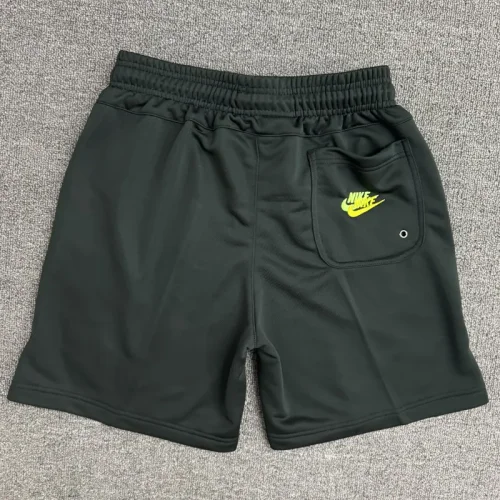 CN02黑 NK Black Embroidered Multicolor Logo Casual Short Pants