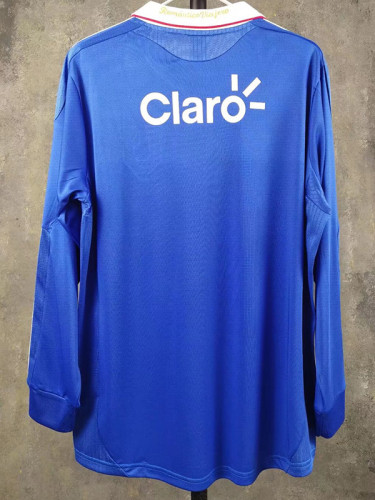 2011 Universidad De Chile Home Long Sleeve Retro Soccer Jersey (长袖)(背后带广告)