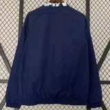 2024 Bayern Royal blue Double Sided Windbreaker (双面风衣)(刺绣)