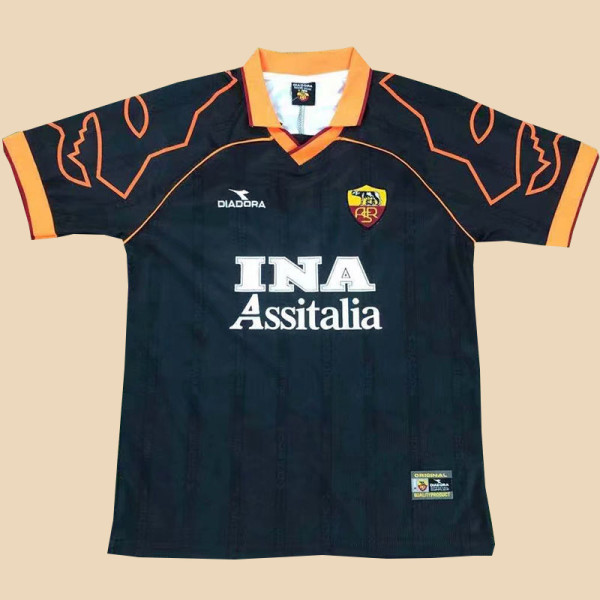 1999-2000 Roma Away Retro Soccer Jersey