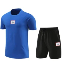 2024 JORDAN Fancy blue Training Short Suit #2222 (100%Cotton)纯棉
