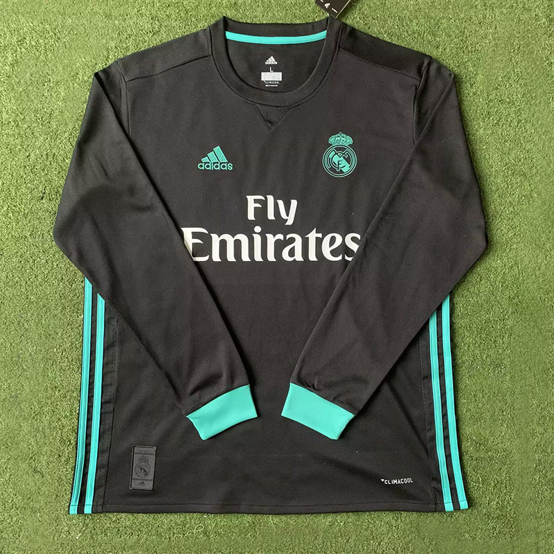 2017-2018 RMA Away Long Sleeve Retro Soccer Jersey (长袖)