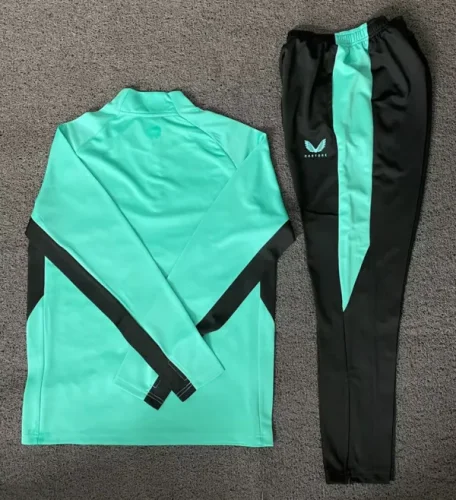 24-25 Bilbao Green Half Pull Tracksuit (Pants Have Pocket)(半拉链)