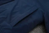 24-25 Palmeiras Royal Blue Hooded Windbreaker Fabric Cotton Coat #G234