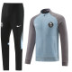 23-24 Club America Blue Grey Jacket Tracksuit #01