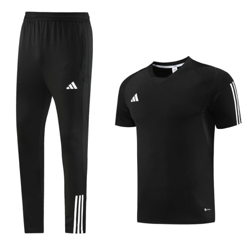 2023 AD03 Black Short-sleeved Trouser Suit