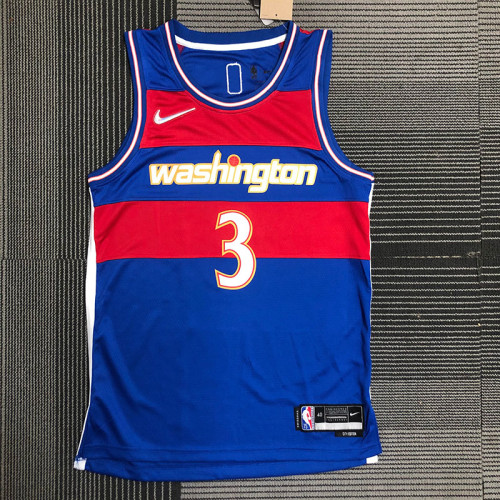 21-22 Wizards BEAL #3 Blue City Edition Top Quality Hot Pressing NBA Jersey