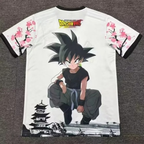 25-26 Japan White Special Edition Fans Soccer Jersey*龙珠黑悟空