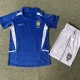 2002 Brazil Away Kids Retro Soccer Jersey