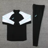 2024 JOM Black White Half Pull Tracksuit #809(半拉链)