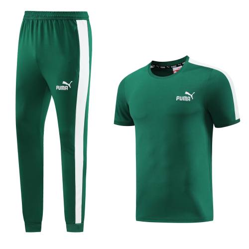2023 PM Green Short-sleeved Trouser Suit #PD01