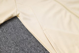 23-24 Man Utd Beige Hoodie Jacket Tracksuit #F445