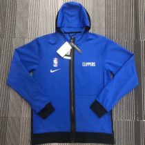 2022 Clippers Player GI Blue Zip hoodie Jacket