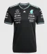 2025 Fl Mercedes Black T-Shirts Racing Suit(圆领)