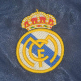 1999-2000 RMA Away Black Retro Soccer Jersey
