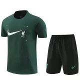 24-25 LIV Green Training Short Suit (High Quality)纯棉纱