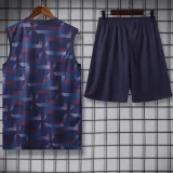 24-25 England Blue Tank top and shorts suit