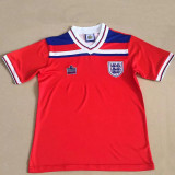1980 England Away Red Retro Soccer Jersey