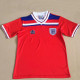 1980 England Away Red Retro Soccer Jersey