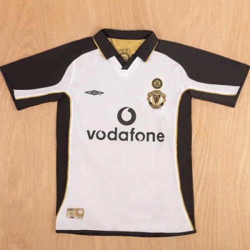 2001-2002 Man Utd 100th Anniversary Double Sided Retro Soccer jersey *双面