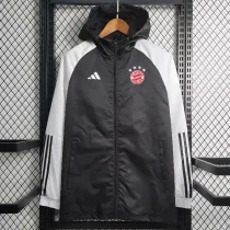24-25 Bayern Black Windbreaker (白袖)