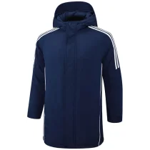 24-25 Royal Blue Hooded Windbreaker Fabric Cotton Coat #G229光板 24-25 Royal Blue Hooded Windbreaker Fabric Cotton Coat #G229光板