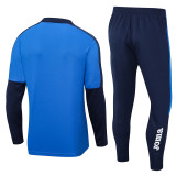 2023 JOMA Blue Black Half Pull Tracksuit #3 (半拉链)