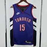 24-25 Raptors CARTER #15 Purple Retro Top Quality Hot Pressing NBA Jersey