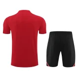 24-25 AD Red Training Short Suit #3333(100%Cotton)纯棉