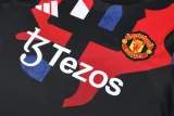 25-26 Man Utd Black Training Short Suit