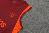 23-24 Man Utd Red Tank top and shorts suit