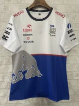 2024 F1 Red Bull Royal White Blue T-Shirts Racing Suit 2024 F1 Red Bull Royal White Blue T-Shirts Racing Suit