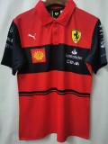 2022 Ferrari F1 Formula Red Short Sleeve Racing Suit (法拉利有领)