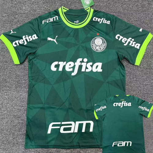23-24 Palmeiras Home Fans Soccer Jersey (Print All Sponsor) 带全广告