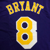 Lakers BRYANT # 8 Purple MitchellNess Retro Jerseys