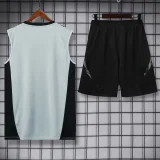 2024 AD Grey Tank top and shorts suit