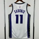 22-23 Kings SABONIS #11 White Top Quality Hot Pressing NBA Jersey