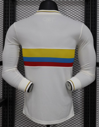 2024 Colombia 100th Anniversary Long Sleeve Player Version Soccer Jersey (长袖球员)