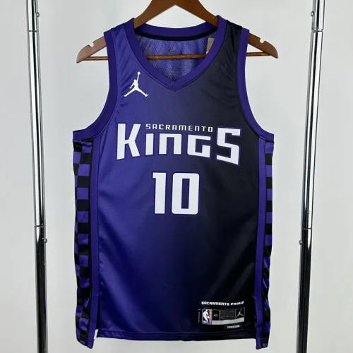 23-24 Kings DEROZAN #10 Purple Top Quality Hot Pressing NBA Jersey (Trapeze Edition)飞人版