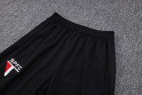 23-24 Sao Paulo Black Half Pull Tracksuit (半拉链) #B654