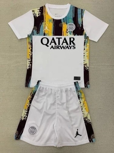 24-25 PSG White Concept Edition Kids Soccer Jersey