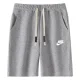 2025 NK Grey Pure Cotton Fabric Casual Short Pants