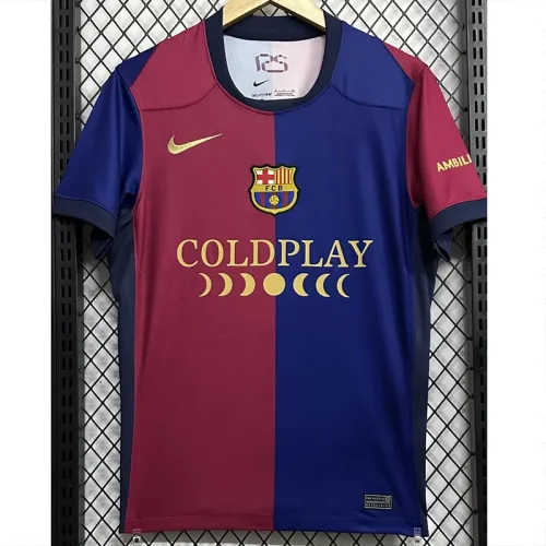 24-25 BAR Home Fans Soccer Jersey *Coldplay广告