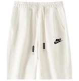 2025 NK White Pure Cotton Fabric Casual Short Pants
