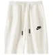 2025 NK White Pure Cotton Fabric Casual Short Pants