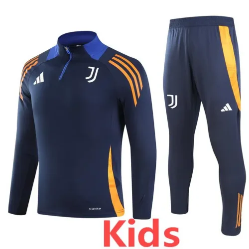 24-25 JUV Royal blue Kids Half Pull Tracksuit (童装)(半拉链)