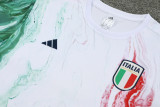 23-24 Italy White Red Green Training Short Suit